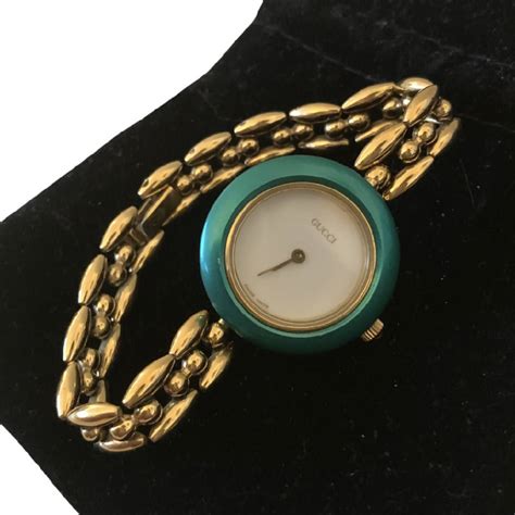 gucci interchangeable watch price|vintage Gucci change bezel watch.